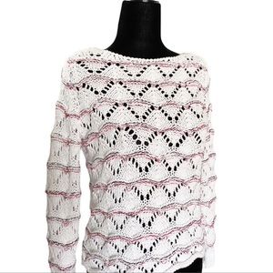Ann Taylor Loft Crochet Sweater -  Small